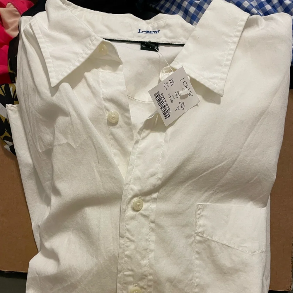 J. Crew button down shirt. NWT - Picture 2 of 2